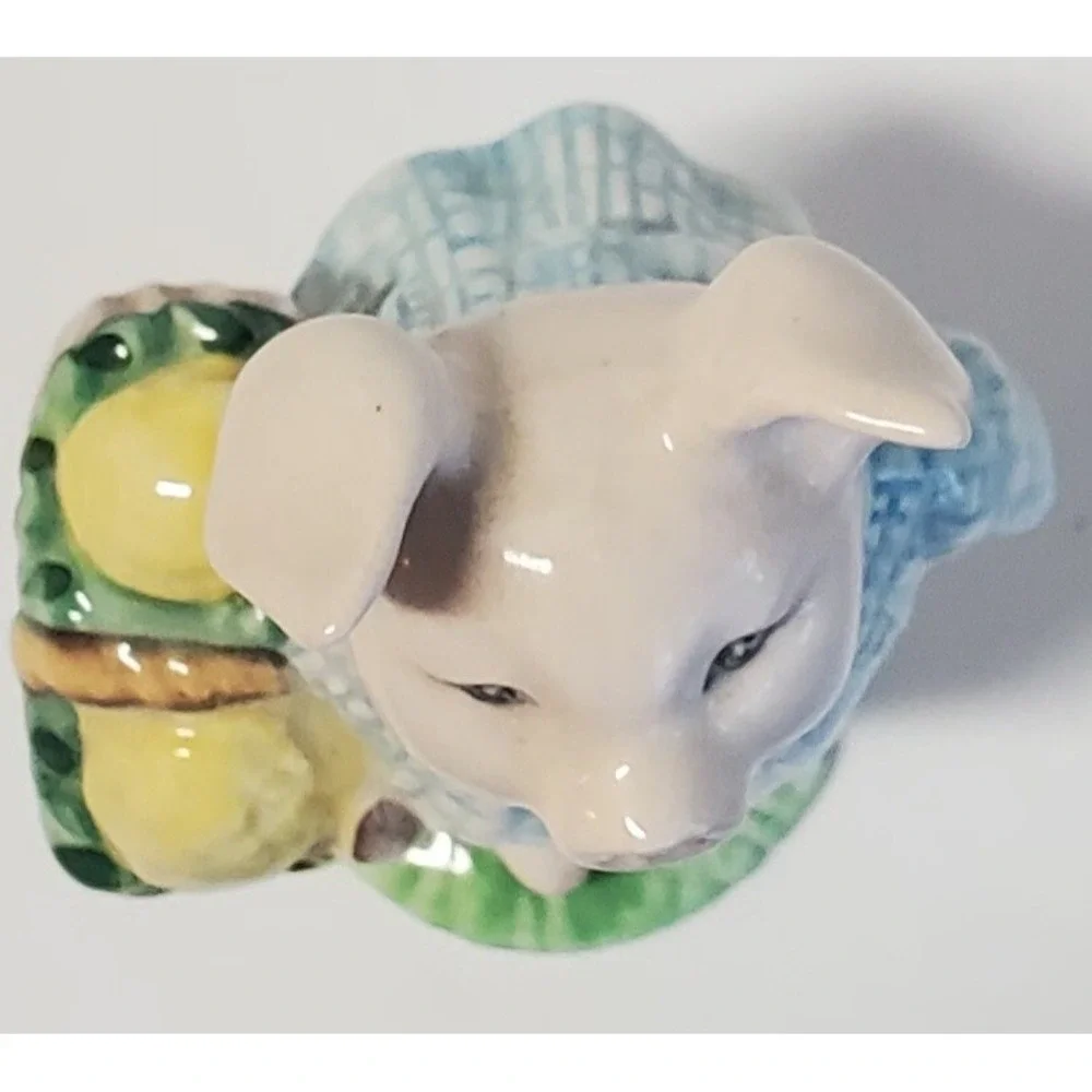 Vintage Beatrix Potter Little Pig Robinson 1989 Royal Albert England Figurine